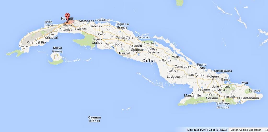 kaart Havana maailma