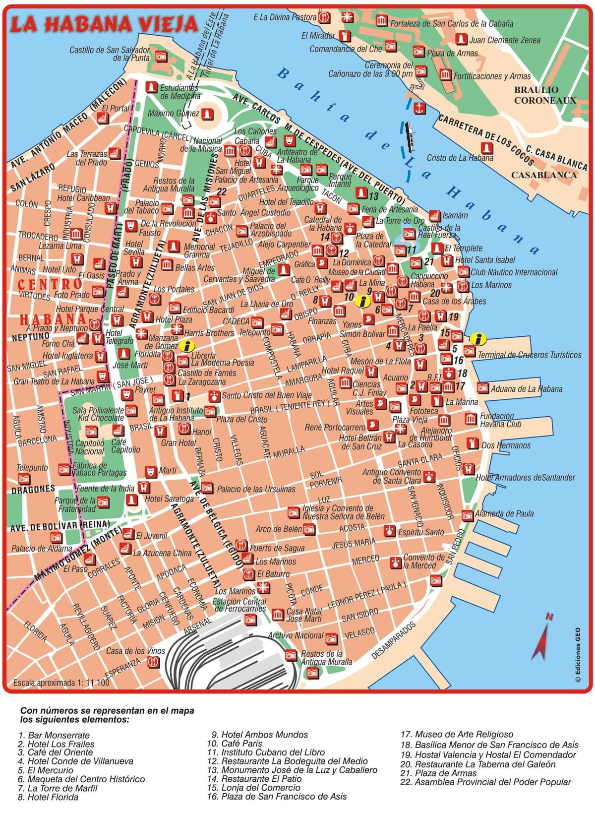 vanalinna Havana map