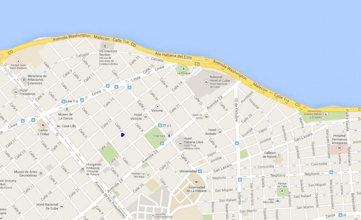 vedado kaart